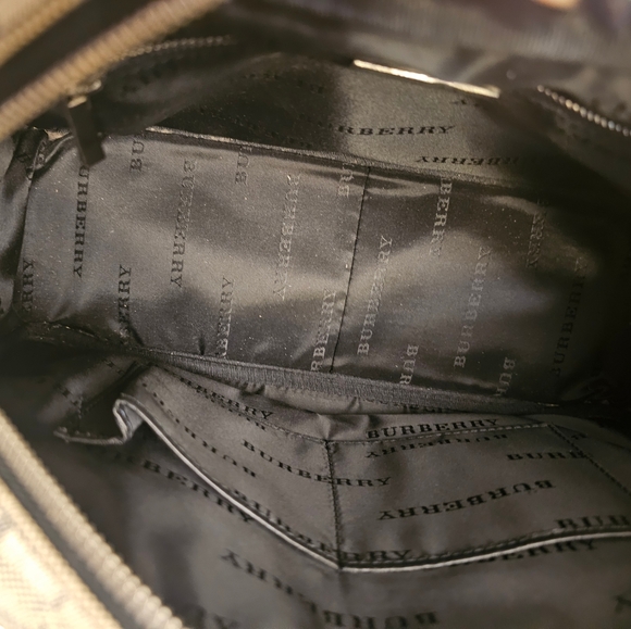 Burberry Grey Plaid Canvas Tote Bag w/ COA - Picture 13 of 15